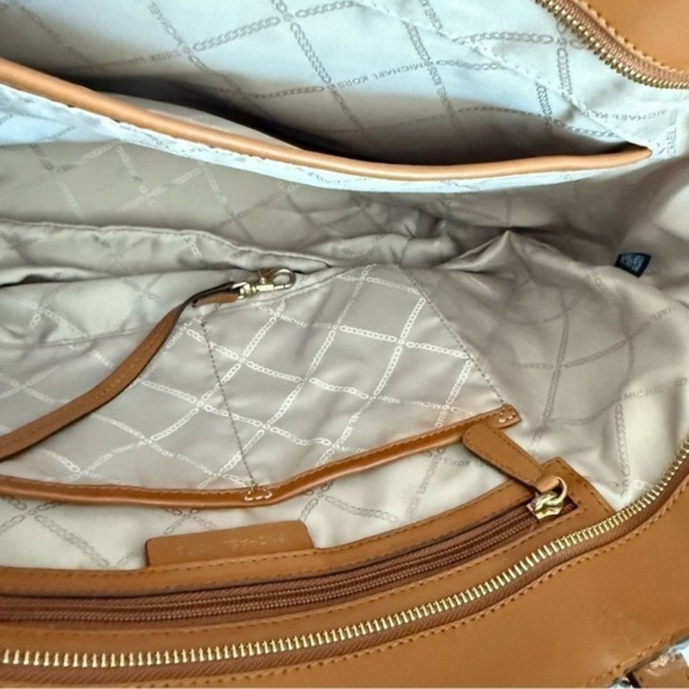 Michael Kors Caramel Leather Tote - Picture 15 of 16